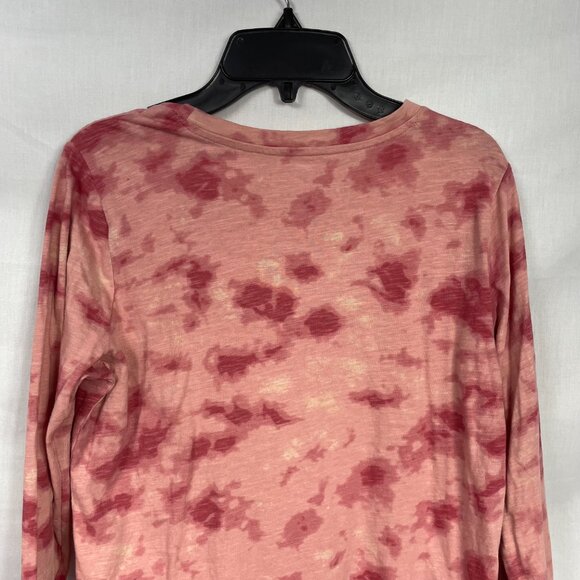 Sonoma Women's 'The Everyday Tee' Long-sleeve Pink Tie-Dye Size XS - Picture 6 of 8